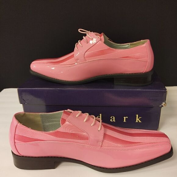 MEN'S VIOTTI STRIPED PATENT TUXEDO OXFORD 15 - Picture 2 of 7